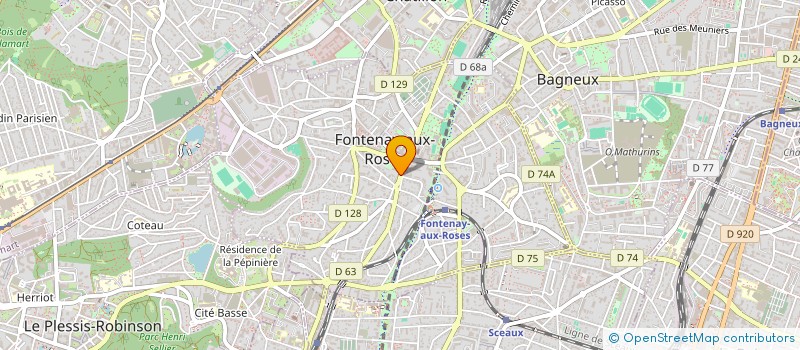 localisation de l'entreprise MULLER ET CIE à FONTENAY-AUX-ROSES