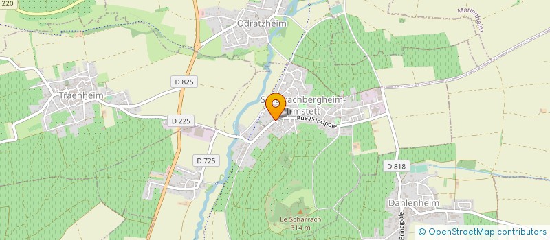 localisation de l'entreprise MULLER FRERES SA à TRAENHEIM
