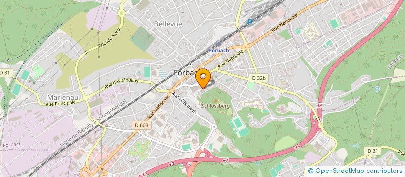 localisation de l'entreprise MULLER-HENTZ-CAVE SAINT-REMY  FORBACH