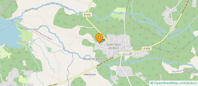 localisation de l'entreprise MULLER INDIVISION  SAINT-PAUL-EN-BORN
