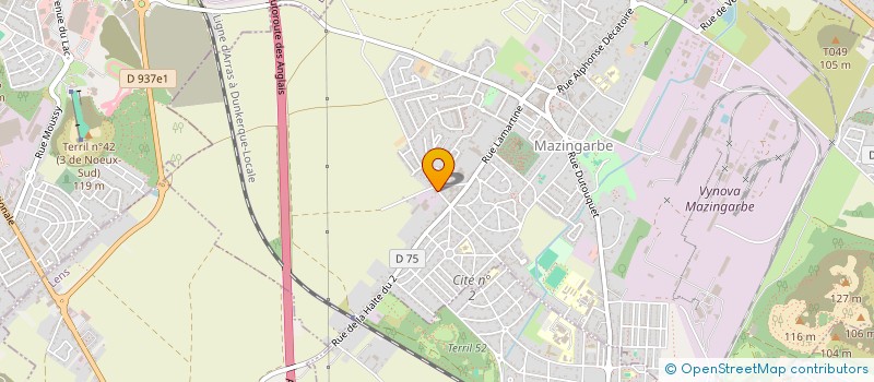 localisation de l'entreprise MULLIE  MAZINGARBE