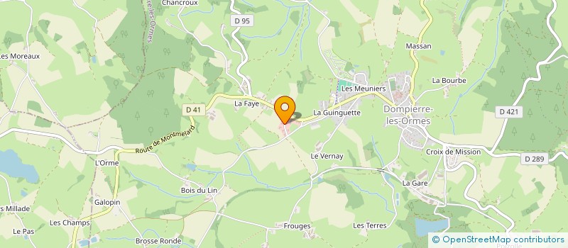 localisation de l'entreprise MULOT ERIC à DOMPIERRE-LES-ORMES