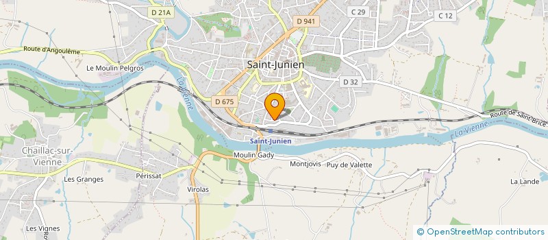localisation de l'entreprise MULOT OISEAU CHATS à SAINT-JUNIEN