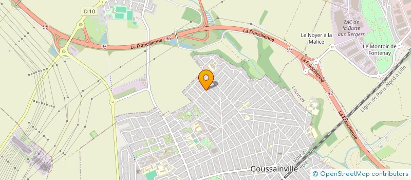 localisation de l'entreprise MULTANI à GOUSSAINVILLE