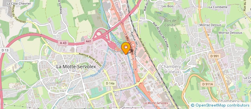 localisation de l'entreprise MULTI  LA MOTTE-SERVOLEX