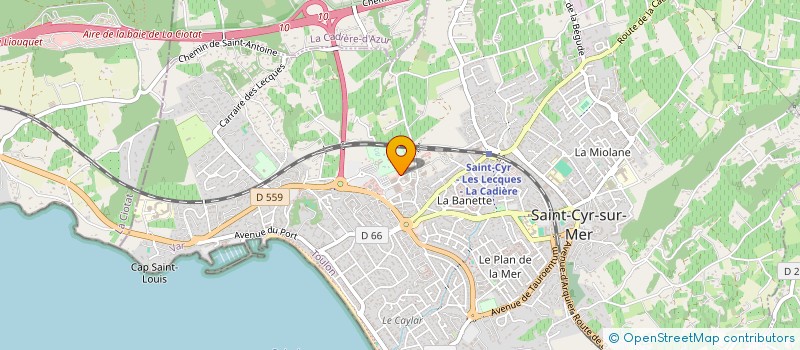 localisation de l'entreprise MULTI à SAINT-CYR-SUR-MER