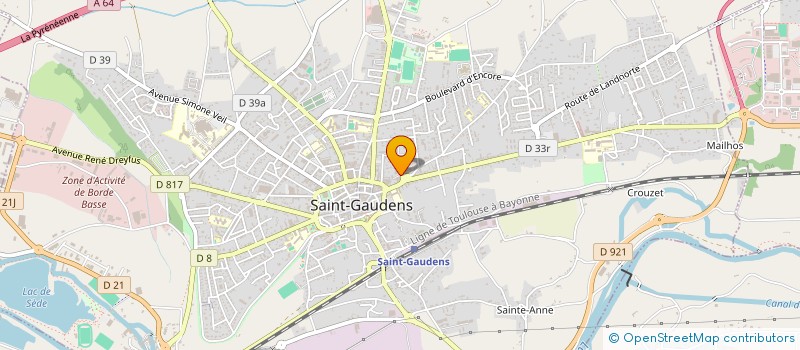 localisation de l'entreprise MULTI AGRI 31 à SAINT-GAUDENS