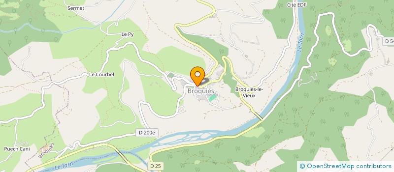 localisation de l'entreprise MULTI ART D'OC  BROQUIES