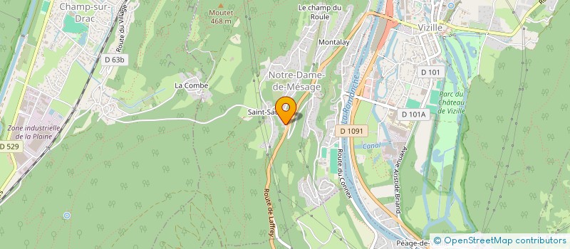 localisation de l'entreprise MULTI BASE 3  NOTRE-DAME-DE-MESAGE