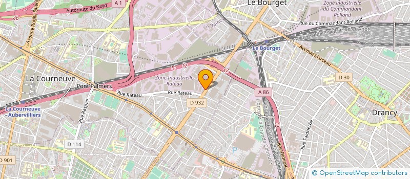 localisation de l'entreprise MULTI BAT 2 à LA COURNEUVE