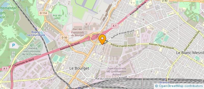 localisation de l'entreprise MULTI BAT  LE BLANC-MESNIL