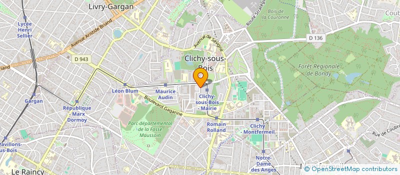 localisation de l'entreprise MULTI-BAT à CLICHY-SOUS-BOIS