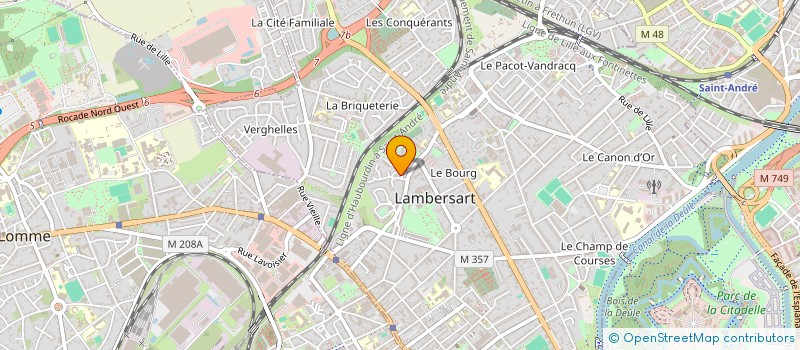localisation de l'entreprise MULTI BAT à LAMBERSART
