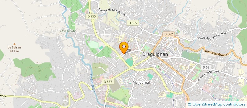 localisation de l'entreprise MULTI COM à DRAGUIGNAN