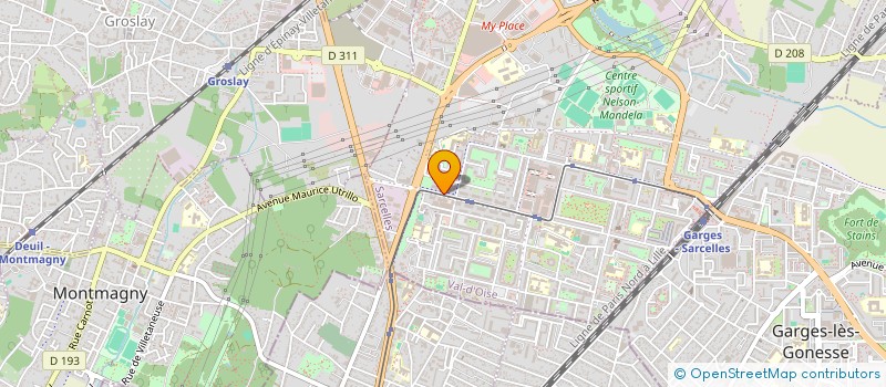 localisation de l'entreprise MULTI CONSTRUCTIONS  SARCELLES