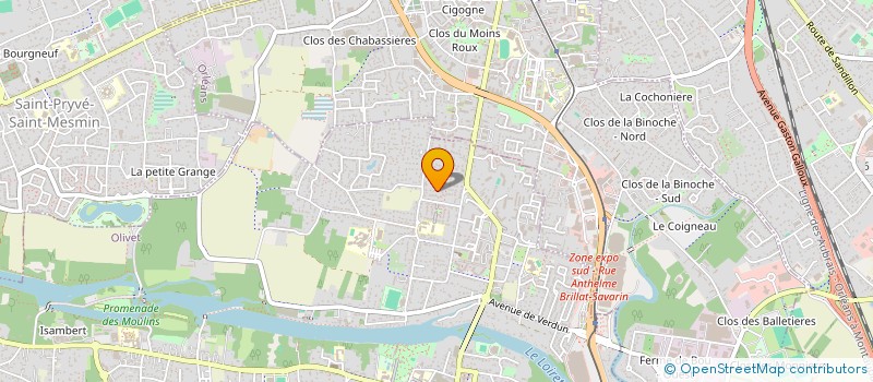 localisation de l'entreprise MULTI'CREAS à OLIVET