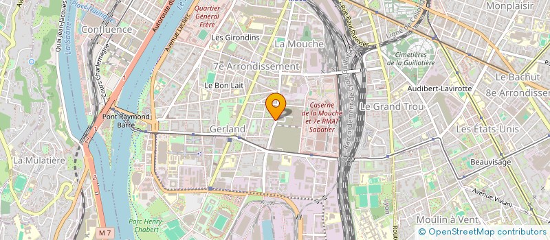 localisation de l'entreprise MULTI DIFF'  LYON