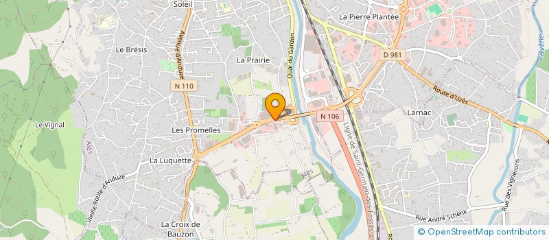 localisation de l'entreprise MULTI DIFFUSION à ALES
