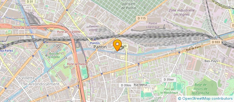 localisation de l'entreprise MULTI DIFFUSION DE PRODUITS à PANTIN