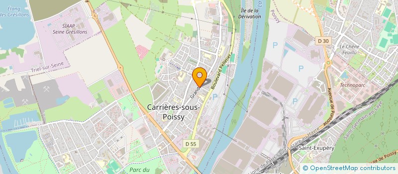 localisation de l'entreprise MULTI DISTRIBUTION à CARRIERES-SOUS-POISSY