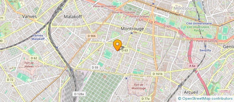 localisation de l'entreprise MULTI DUPLICATION INDUSTRIELLE à MONTROUGE