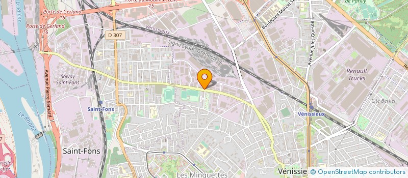 localisation de l'entreprise MULTI ELECTRONIQUE RHONE ALPES à VENISSIEUX