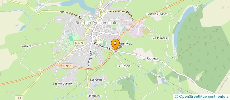 localisation de l'entreprise MULTI ENERGIES INSTALLATIONS  BOURBON-L ARCHAMBAULT