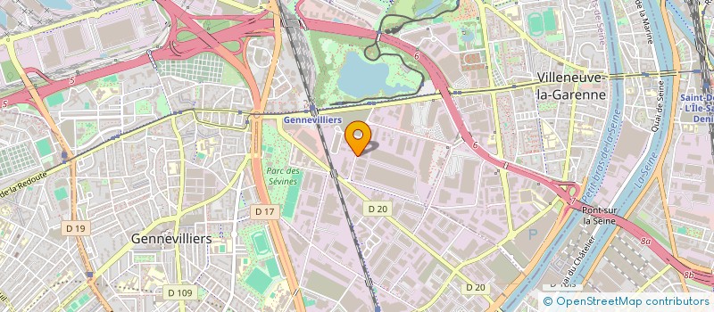 localisation de l'entreprise MULTI FA7 à GENNEVILLIERS