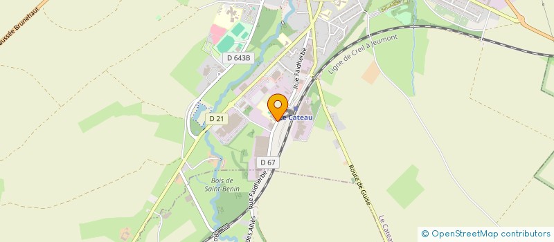 localisation de l'entreprise MULTI'FORM  LE CATEAU-CAMBRESIS