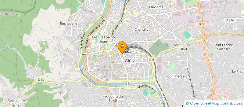 localisation de l'entreprise MULTI-GRAPHIE à ALES