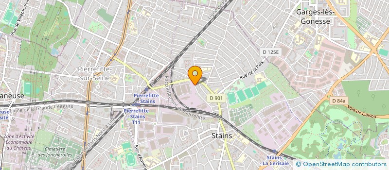 localisation de l'entreprise MULTI JEUX REGIONAL  STAINS