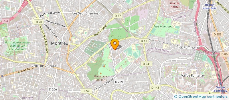 localisation de l'entreprise MULTI LOGISTICS à MONTREUIL