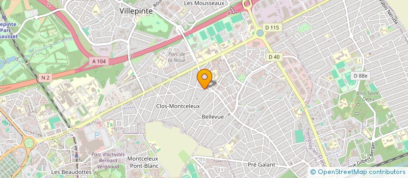 localisation de l'entreprise MULTI-M  VILLEPINTE