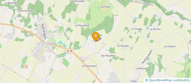 localisation de l'entreprise MULTI MAT' à LES MONTS-D'ANDAINE