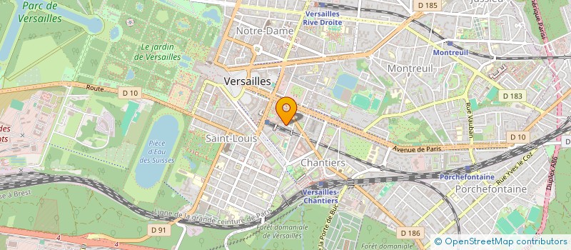 localisation de l'entreprise MULTI MEDIA DIFFUSION à VERSAILLES