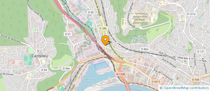 localisation de l'entreprise MULTI PECHE 76 SENSAS à ROUEN