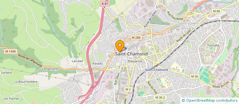 localisation de l'entreprise MULTI PEINTS à SAINT-CHAMOND