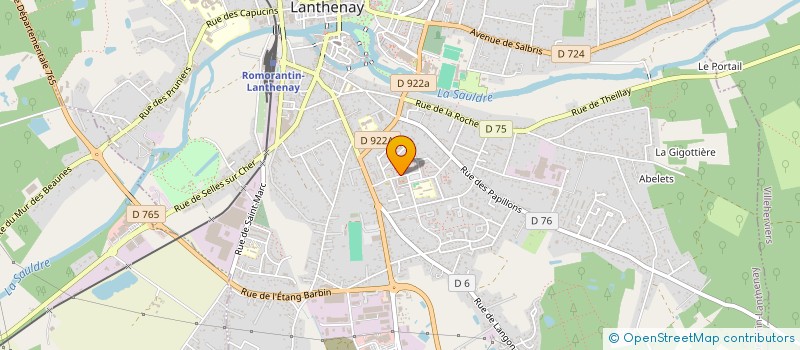 localisation de l'entreprise MULTI-PEINTURE  ROMORANTIN-LANTHENAY