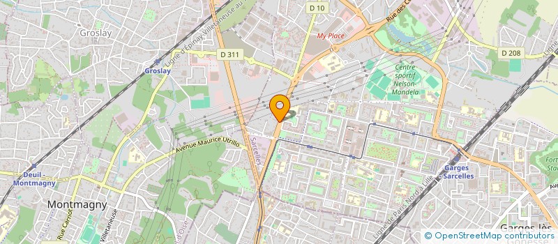 localisation de l'entreprise MULTI POINT COM  SARCELLES