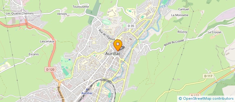 localisation de l'entreprise MULTI POSES SERVICES à AURILLAC