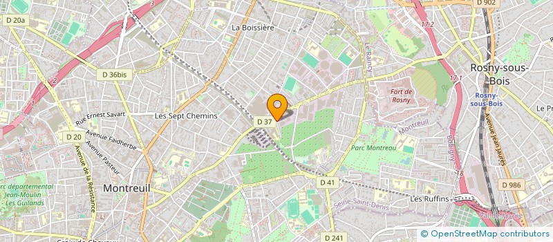 localisation de l'entreprise MULTI PRESTATIONS  MONTREUIL