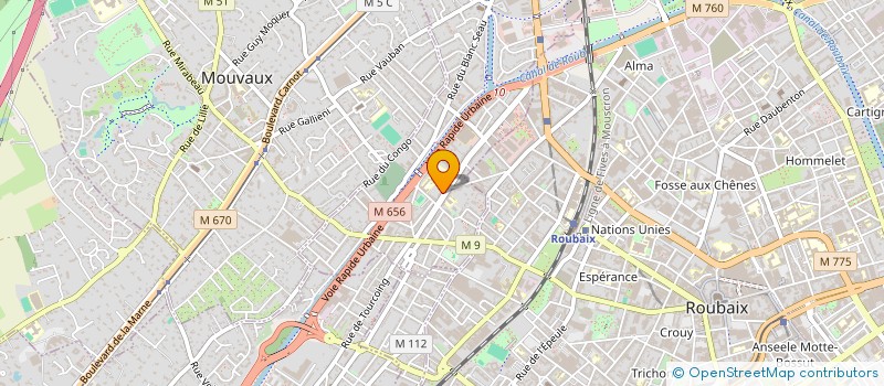 localisation de l'entreprise MULTI PRINT  TOURCOING