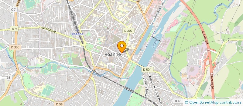 localisation de l'entreprise MULTI PROCESS à ROANNE