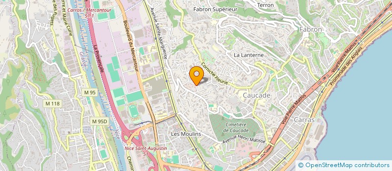 localisation de l'entreprise MULTI PROJET à NICE