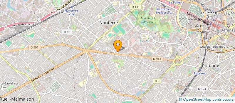 localisation de l'entreprise MULTI RACKS  NANTERRE