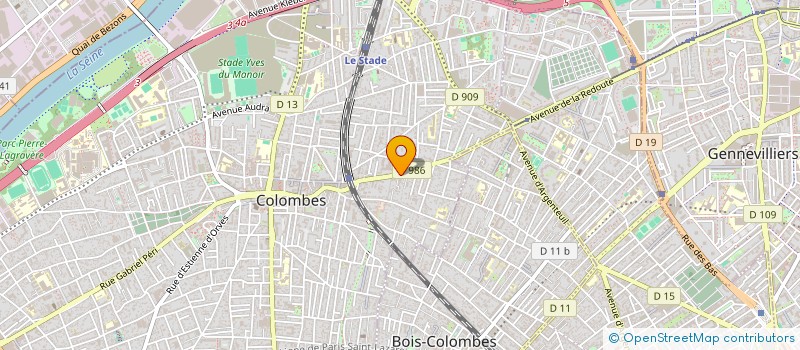 localisation de l'entreprise MULTI RENOV à COLOMBES