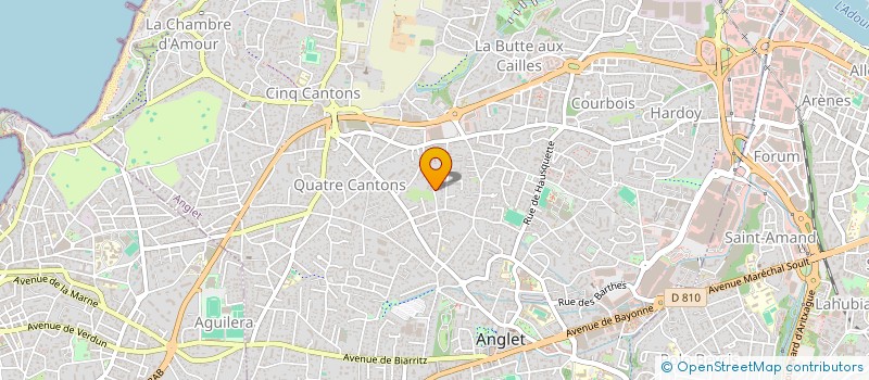 localisation de l'entreprise MULTI SERVICE à ANGLET