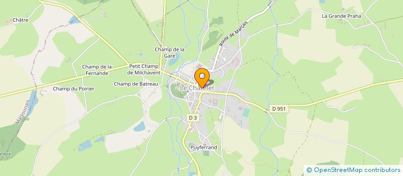 localisation de l'entreprise MULTI SERVICES  LE CHATELET