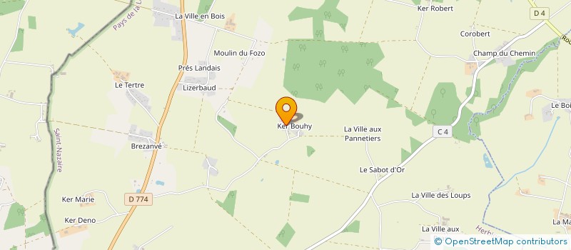 localisation de l'entreprise MULTI SERVICES MENUISERIES à HERBIGNAC