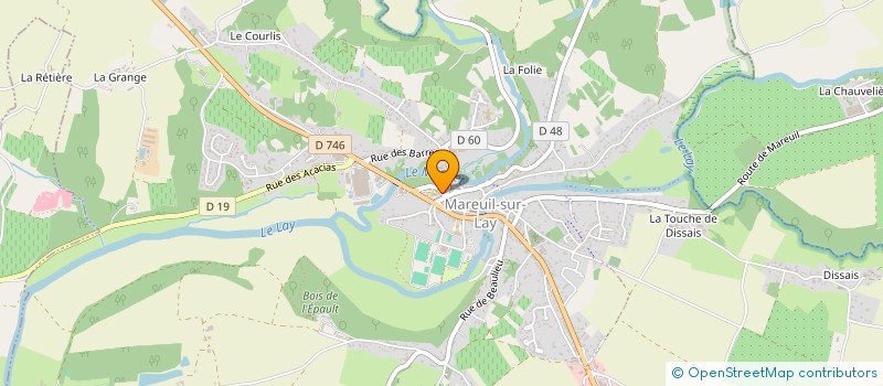 localisation de l'entreprise MULTI SPORTS MAREUILLAIS  MAREUIL-SUR-LAY-DISSAIS